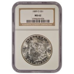 1889-O $1 Morgan Silver Dollar Coin NGC MS62