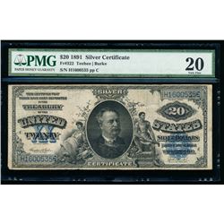 1891 $20 Silver Certificate PMG 20