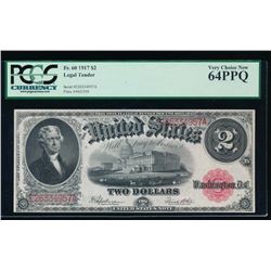 1917 $2 Legal Tender Note PMG 64PPQ