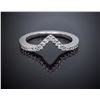 14KT White Gold 0.20ctw Diamond Wedding Band