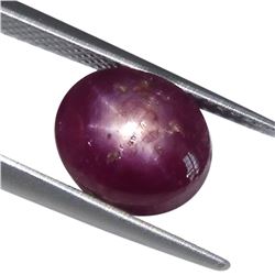 9.33ct Oval Star Ruby Gemstone