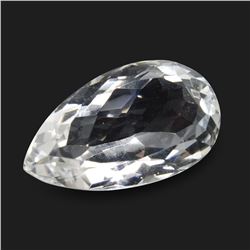 69.04ct Pear White Quartz Gemstone