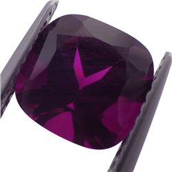 2.29ct Square Cushion Raspberry Garnet Gemstone