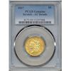 1837 $5 Liberty Head Gold Coin PCGS AU Details