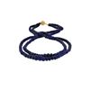 14KT Yellow Gold 250.00ctw Blue Sapphire Beaded Necklace