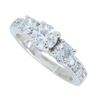 Image 1 : 14KT White Gold 1.28ctw Diamond Ring