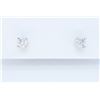 Image 1 : 14KT White Gold 0.39ctw Diamond Earrings