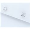 Image 3 : 14KT White Gold 0.39ctw Diamond Earrings