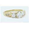 Image 6 : 14KT Yellow Gold 0.75ctw Diamond Ring