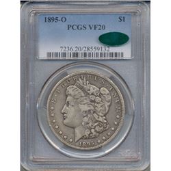 1895-O $1 Morgan Silver Dollar Coin PCGS VF20 CAC