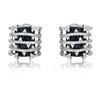 Image 1 : 14KT White Gold 9.42ctw Onyx and Diamond Earrings