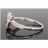 Image 5 : 14KT White Gold 1.47ct Citrine and Diamond Ring