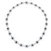 14KT White Gold 5.30ctw Blue Sapphire and Diamond Necklace