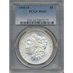 1904-O $1 Morgan Silver Dollar Coin PCGS MS65