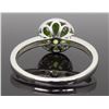 Image 5 : 14KT White Gold 1.46ct Peridot and Diamond Ring