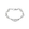 18KT White Gold 33.61ctw Pearl and Diamond Bracelet