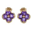 Image 1 : 14KT Yellow Gold 1.80ctw Amethyst Earrings