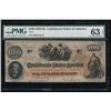 Image 1 : 1862 $100 Confederate States of America Note PMG 63EPQ
