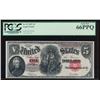 Image 1 : 1907 $5 Large Legal Tender Note PCGS 66PPQ