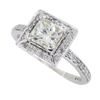 Image 3 : 14KT White Gold 1.01ct Diamond Ring