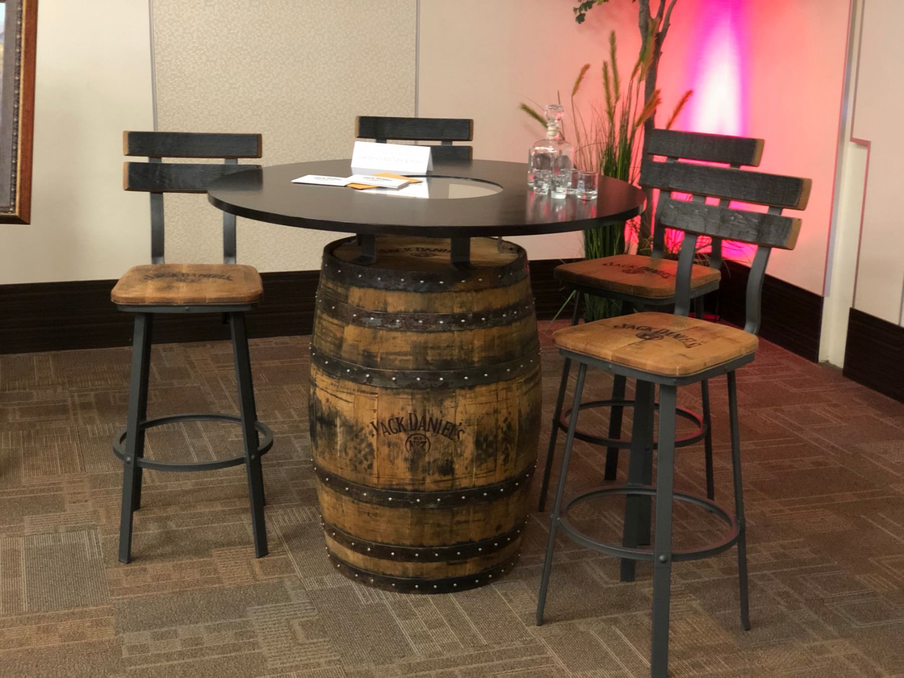 Jack Daniels Bar Table & Stools