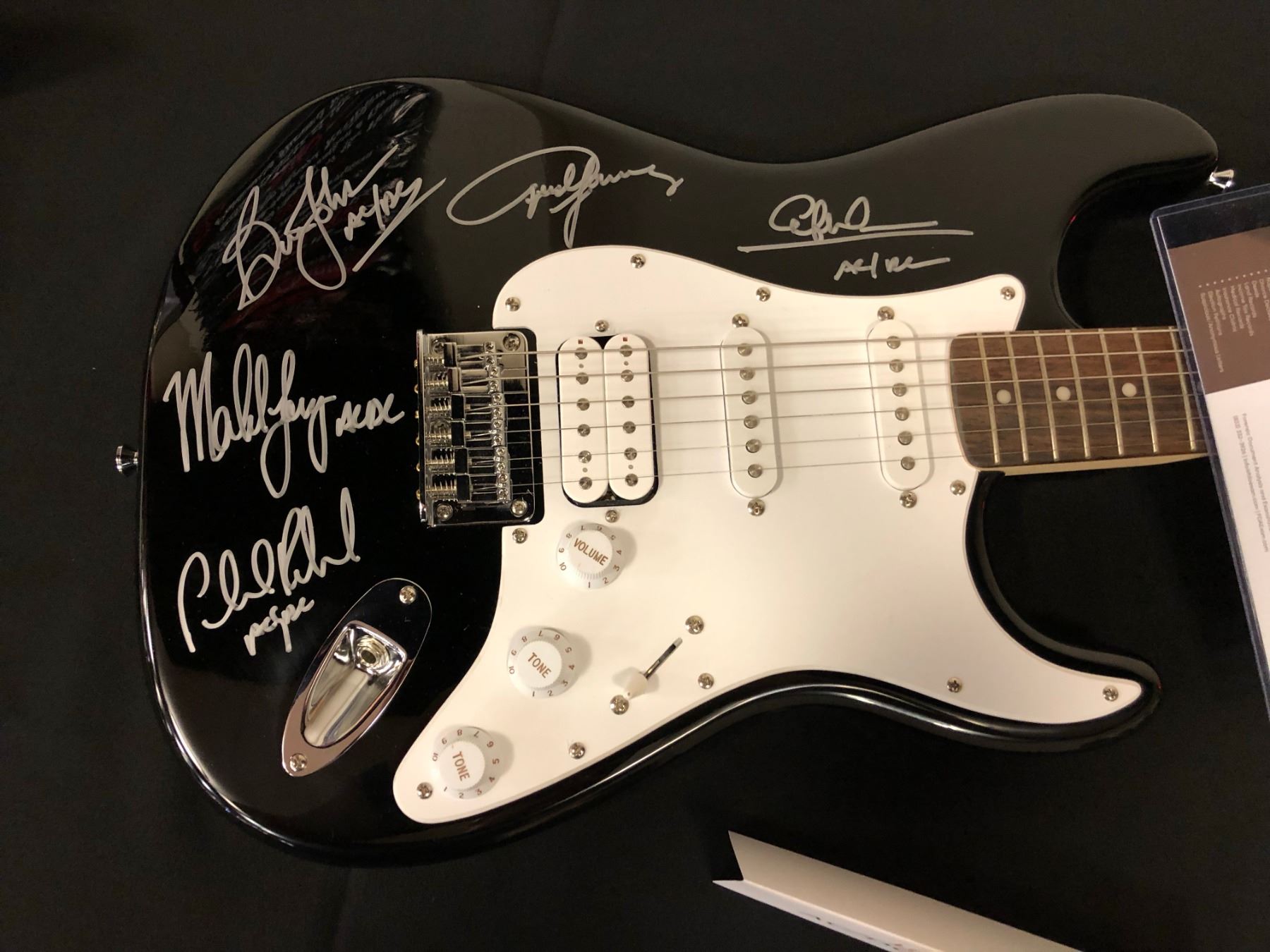 Autographed AC/DC Electric Guitar