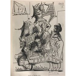 Nude with Drapery - Pablo Picasso Lithograph
