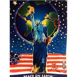 Peter Max"Peace on Earth"Hand Signed