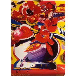 Peter Max"Flowers 2"Hand Signed