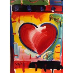 Peter Max"Heart"Hand Signed