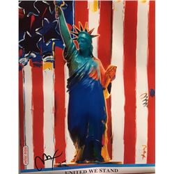 Peter Max"United We Stand"Hand Signed