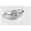 Image 1 : Marvelous Aquamarine Diamond Ring(cts)