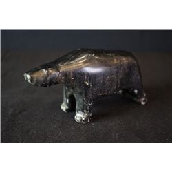 A decoration that stone carved Canadian bear.