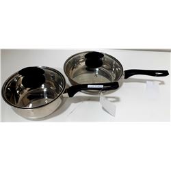 2 POTS WITH LIDS