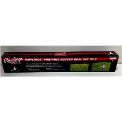RAWLINGS PORTABLE SOCCER GOAL SET OF 2