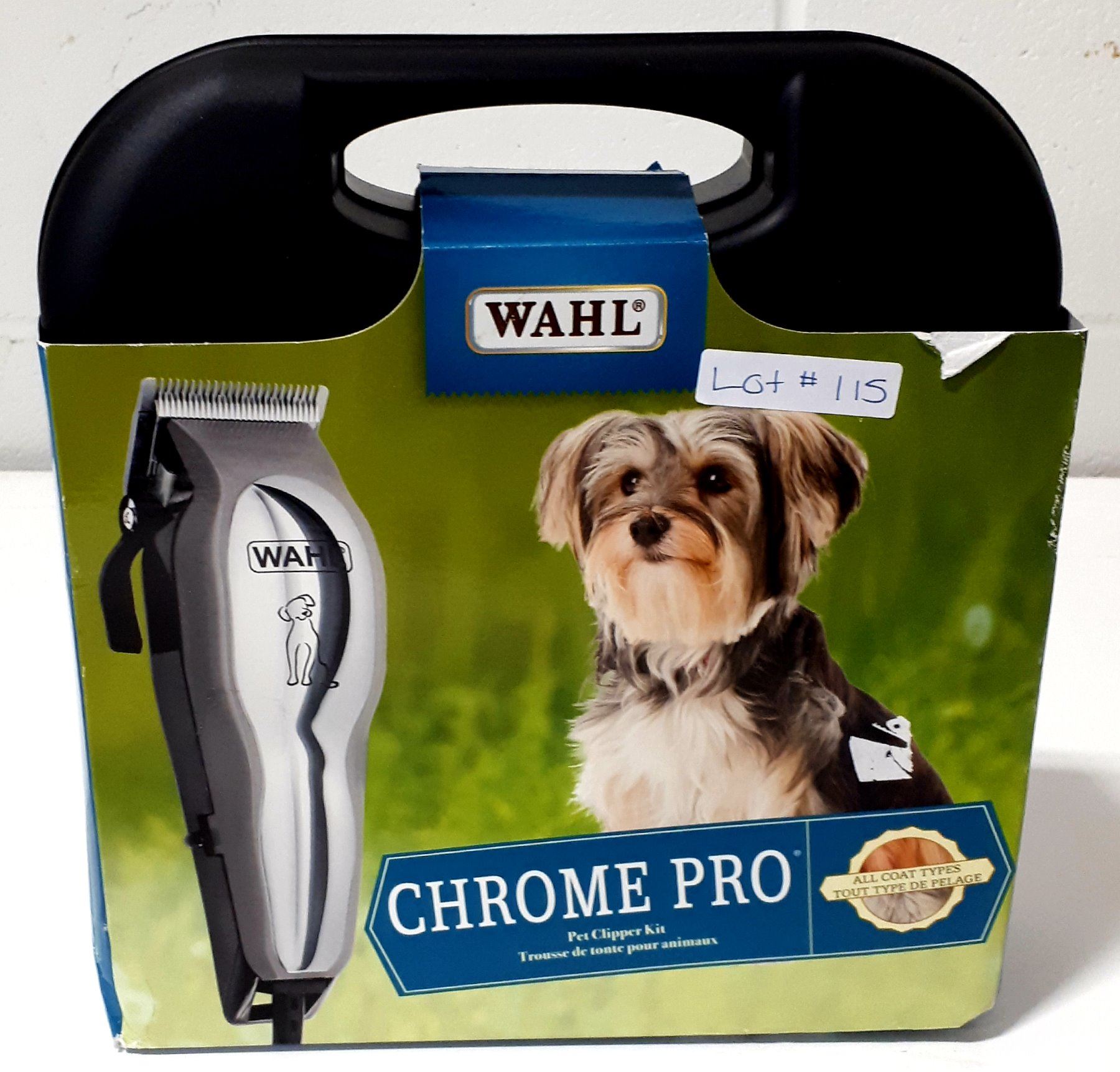 wahl chrome pro pet clipper kit