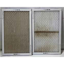 TWO 16X25X1 FILTRETE FURNACE FILTERS
