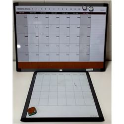 TWO MAGNETIC SWHITE BOARD SCHEDULERS