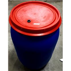 SMALL BLUE PLASTIC DRUM