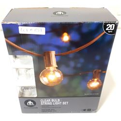CLEAR BULB 20 LIGHT STRING LIGHT SET