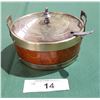 Image 1 : ANTIQUE SUGAR BOWL W/SPOON