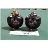 Image 1 : CLOISONNE SALT & PEPPER SHAKER SET