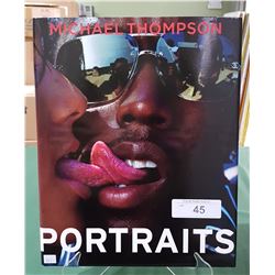PORTRAITS BY MICHAEL THOMPSON HARDCOVER BOOK