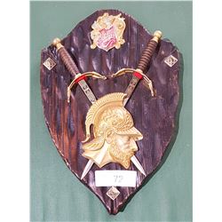 VINTAGE COAT OF ARMS WALL PLAQUE