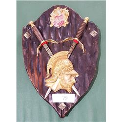 VINTAGE COAT OF ARMS WALL PLAQUE