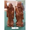 Image 1 : 2 CARVED WOOD ASIAN FIGURES