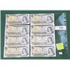 Image 1 : EIGHT 1973 CANADIAN DOLLAR BILLS