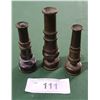Image 1 : 3 VINTAGE BRASS GARDEN HOSE NOZZLES