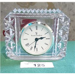 ROYAL DOULTON CRYSTAL CLOC