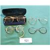 Image 1 : 4 PAIRS VINTAGE/ANTIQUE EYE GLASSES